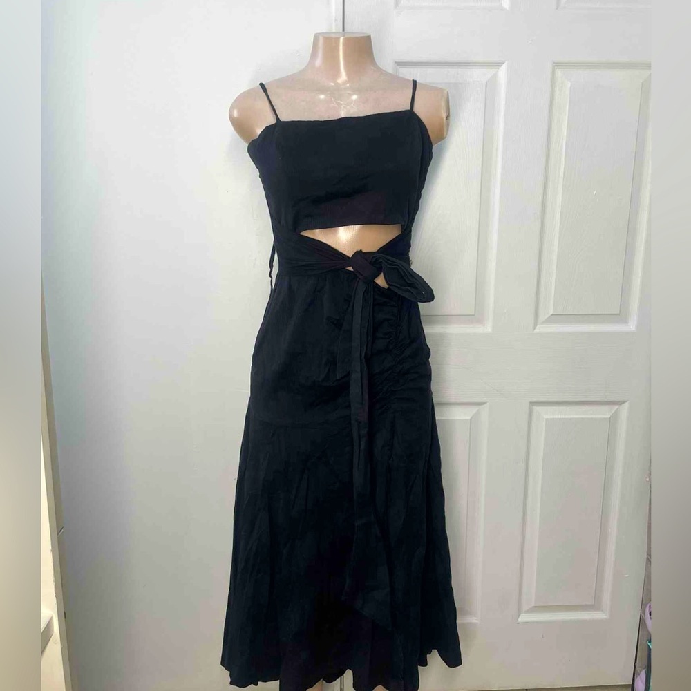 Free People Black Cutout Maxi Dress